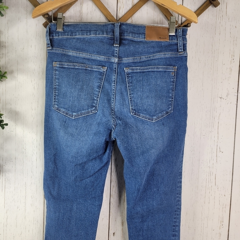 Blue High-Rise Skinny Jeans - Women's - Picture 5 of 7